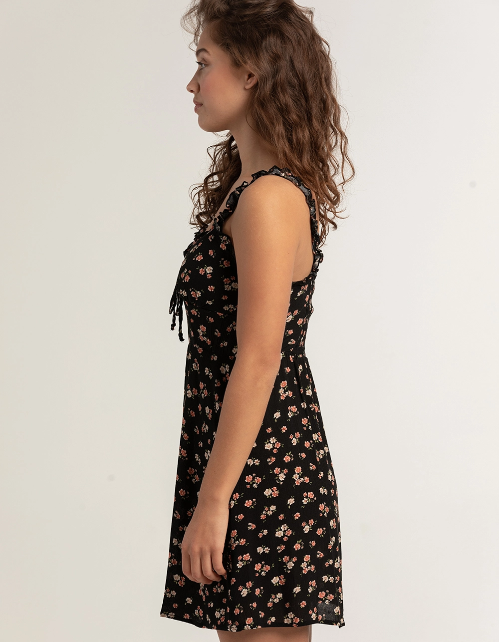 TIMING Tie Front Womens Babydoll Dress - Image 2