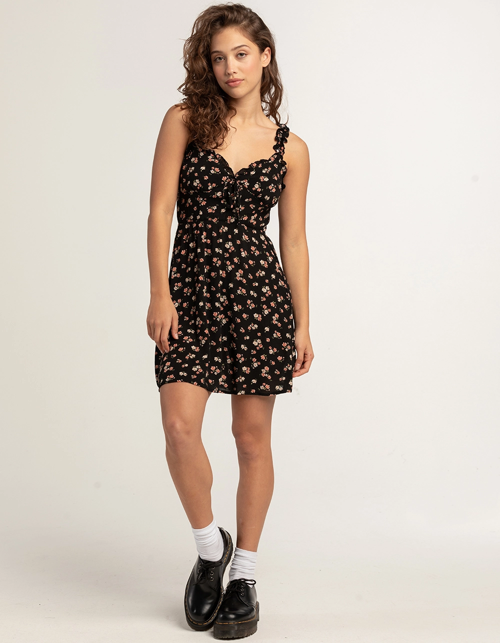 TIMING Tie Front Womens Babydoll Dress - Image 5