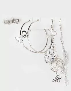 FULL TILT 3 Pack Butterfly Earring Set