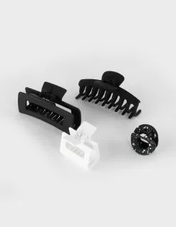 FULL TILT 4 Pack Matte Claw Hair Clips