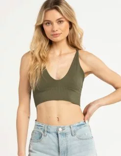 TILLYS Deep V Double Strap Womens Bralette