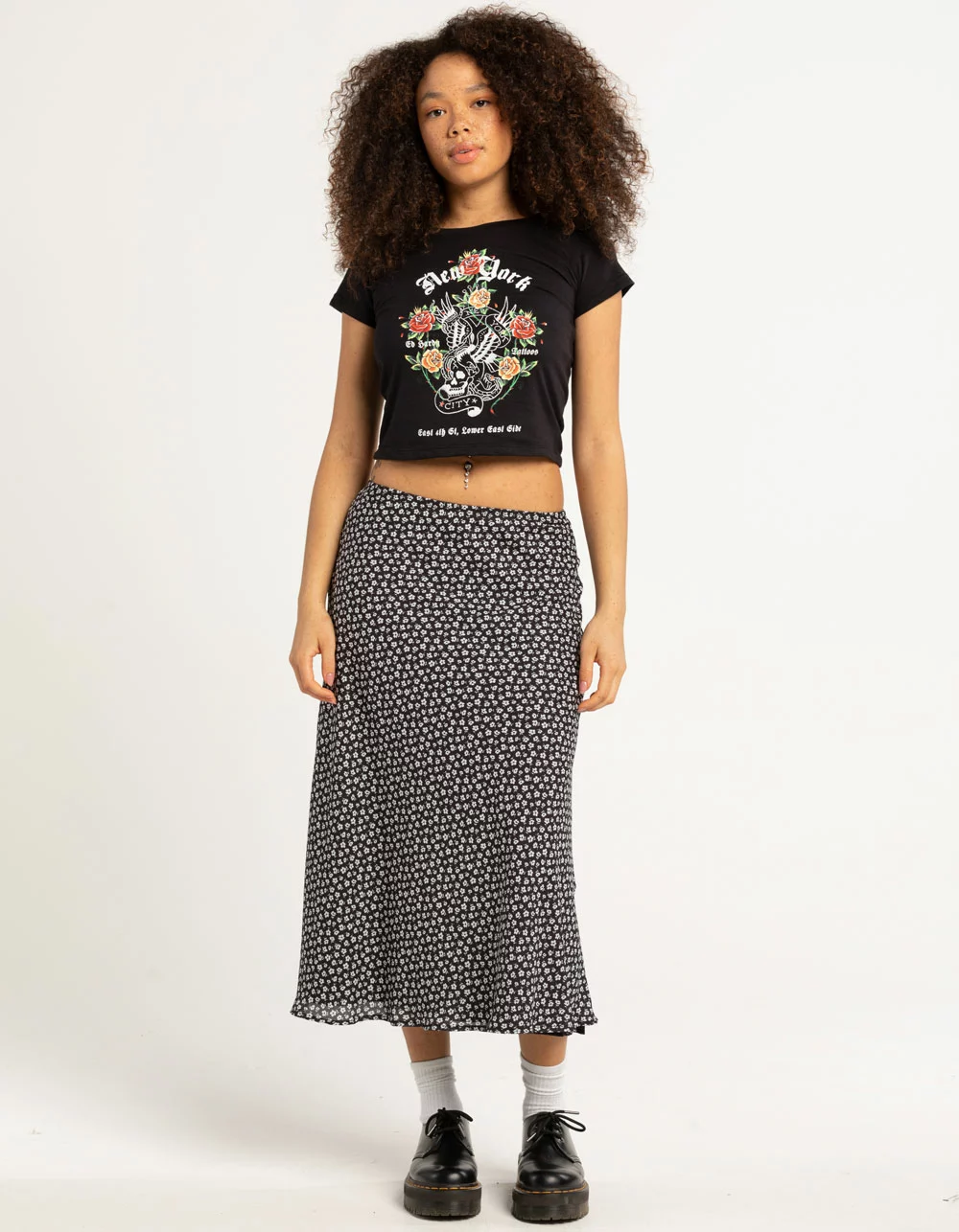 ED HARDY New York Eagle Womens Baby Tee - Image 4