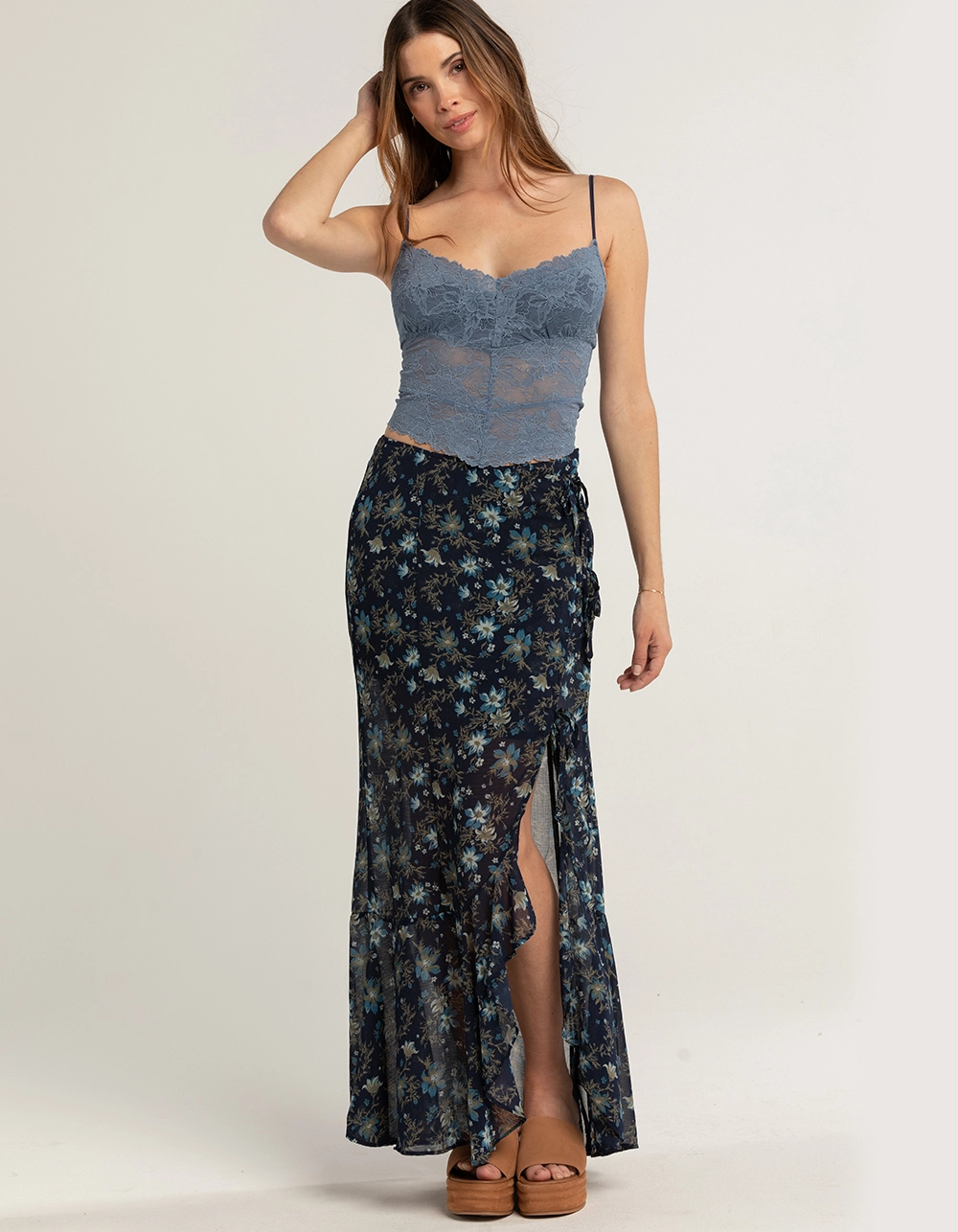 FREE PEOPLE Femme Edge Womens Maxi Skirt