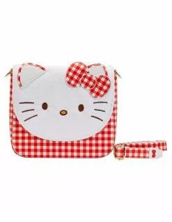LOUNGEFLY Hello Kitty Gingham Crossbody Bag