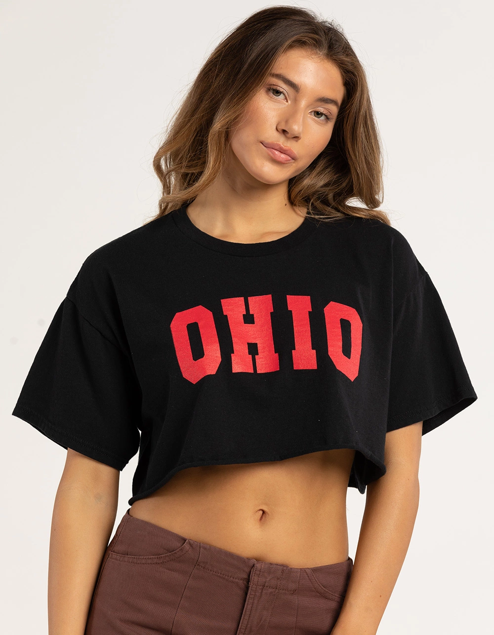 FULL TILT Ohio Womens Crop Tee