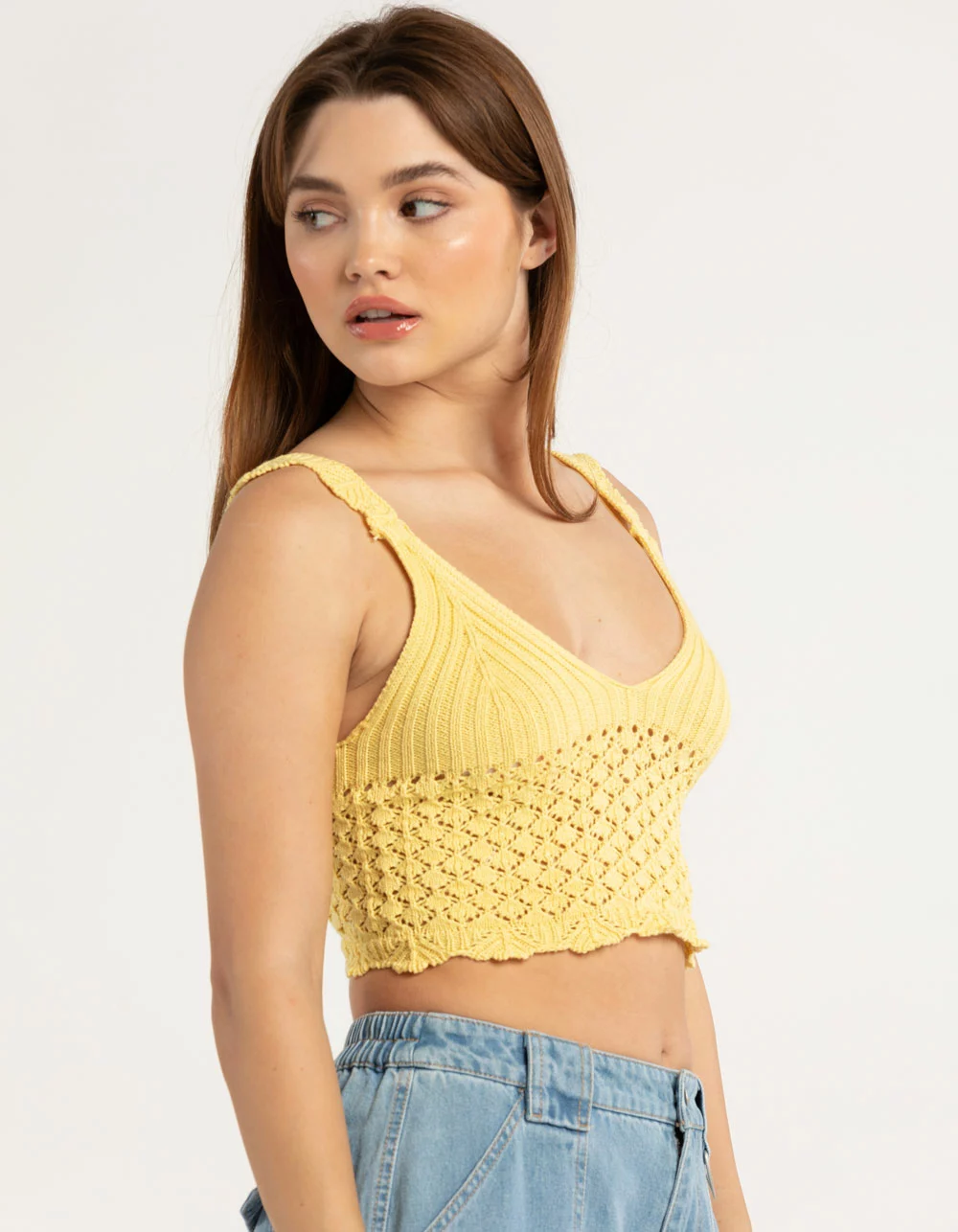 GENERATION K Crochet Tie Back Womens Top - Image 3