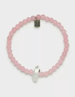 PURA VIDA Intention Rose Quartz Stretch Bracelet