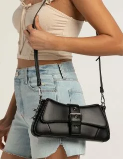 Buckle And Chain Shoulder Bag