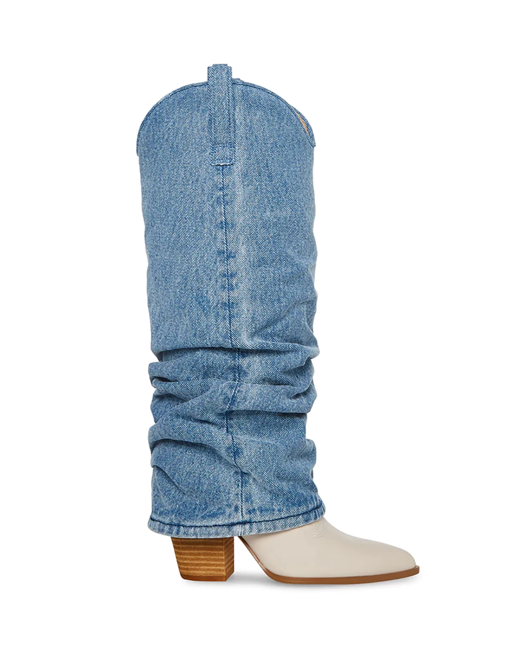 STEVE MADDEN Lassy Fold Over Western Womens Boots - Image 3