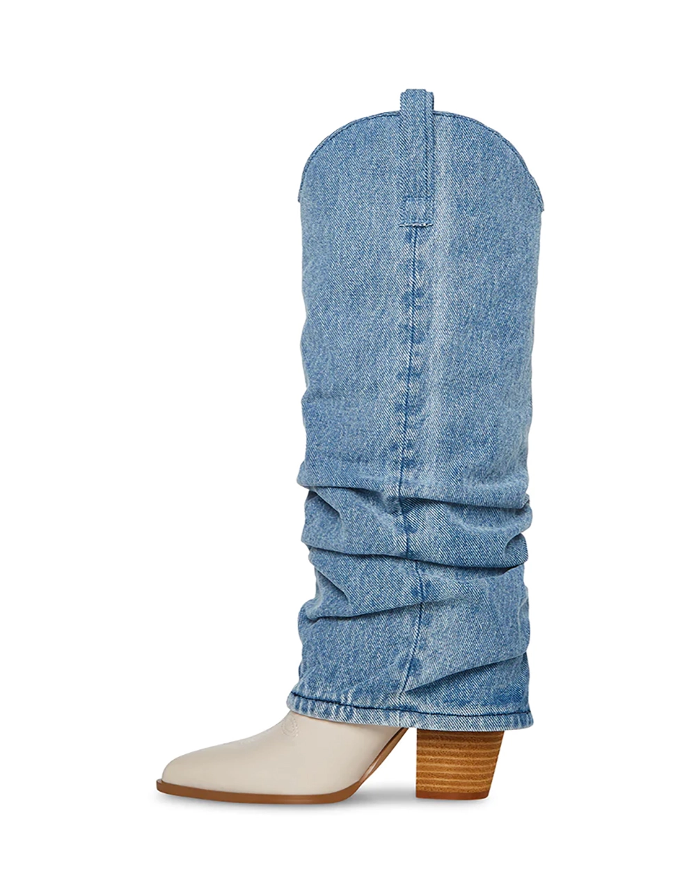 STEVE MADDEN Lassy Fold Over Western Womens Boots - Image 4