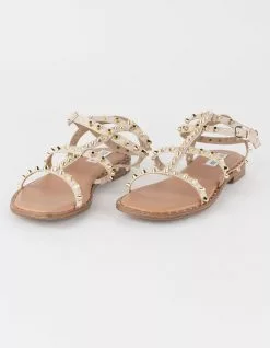 STEVE MADDEN Sunnie Gladiator Womens Flat Sandals