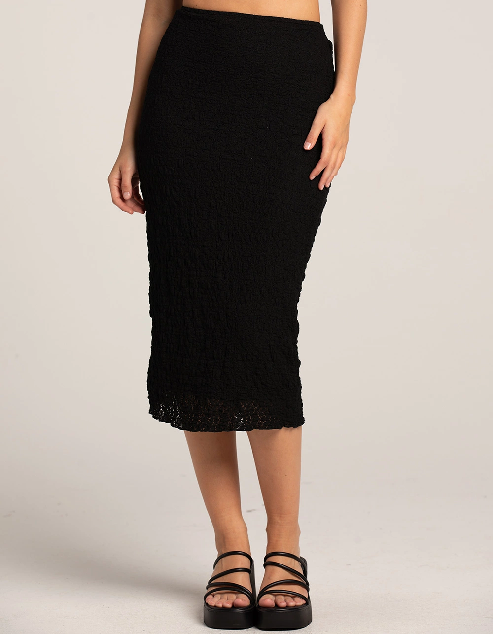 WEST OF MELROSE Textured Womens Midi Skirt - Image 2