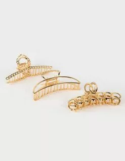 FULL TILT 3 Pack Metal Claw Clip Set