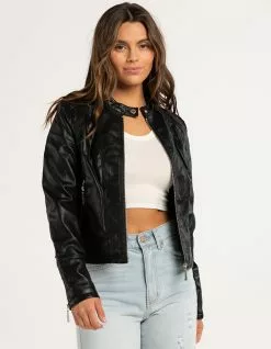JOU JOU Vegan Leather Womens Jacket