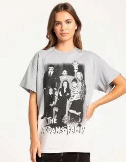 Goodie Two Sleeves ADAMS FAMILY Womens Boyfriend Tee