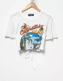 RESTORED By TILLYS Reworked Womens Open Back Cropped Tee