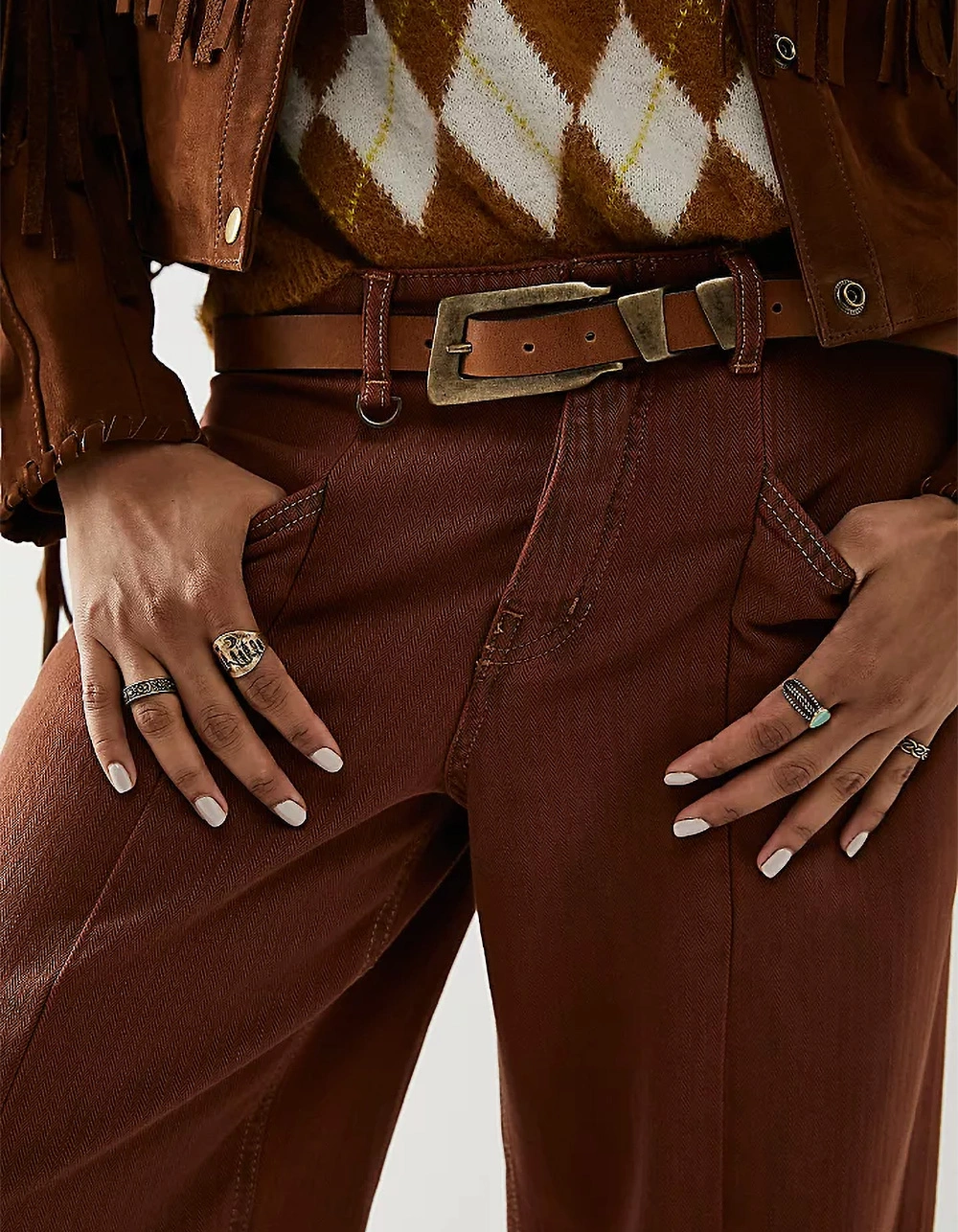 FREE PEOPLE We The Free Parker Womens Leather Belt - Image 2