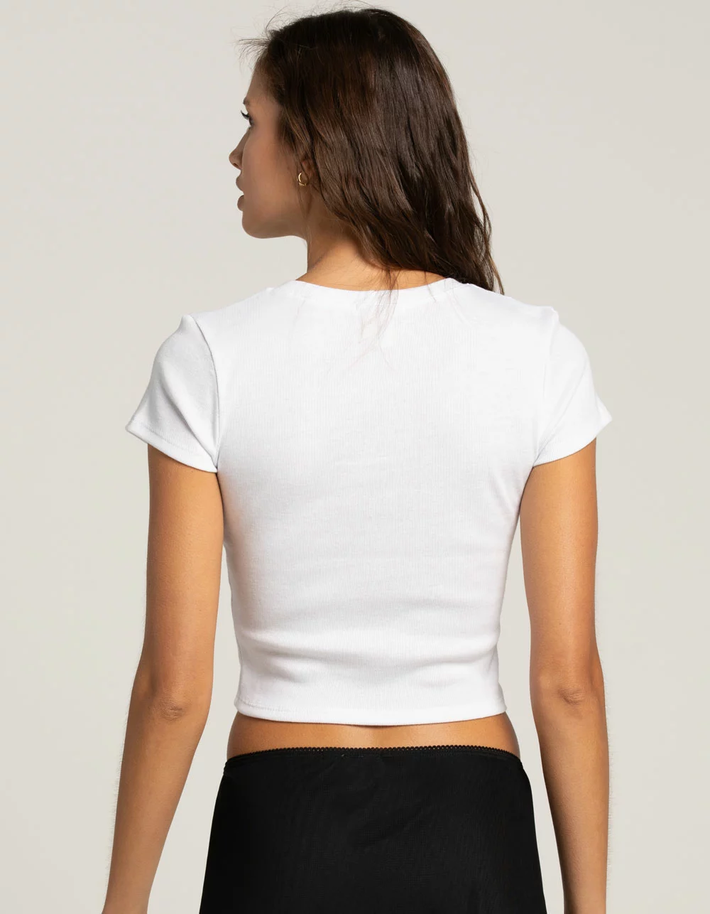 FULL TILT Apple Womens Baby Tee - Image 3