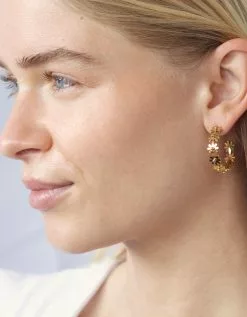 SALTY CALI Daisy Hoop Earrings