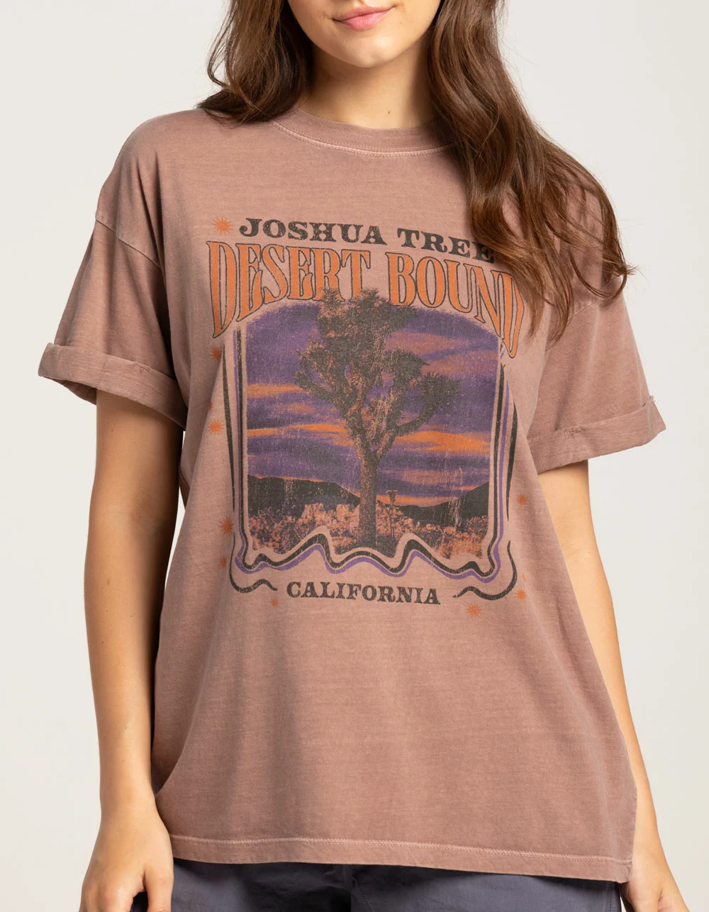 GIRL DANGEROUS Joshua Tree Womens Boyfriend Tee - Image 2
