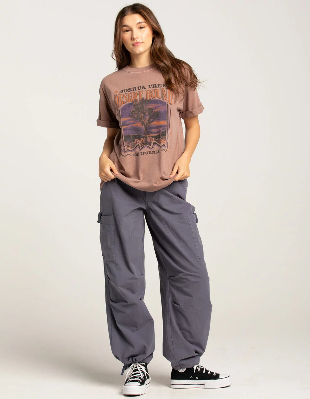 GIRL DANGEROUS Joshua Tree Womens Boyfriend Tee - Image 4