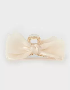 Pastel Solid Color Ribbon Hair Clip