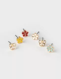 5 Piece Floral Earring Pack