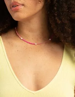 Fresh Water Pearl Seed Bead Choker Necklace