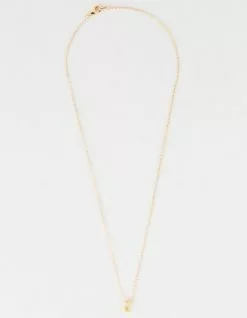 18K Gold Dipped Initial J Necklace