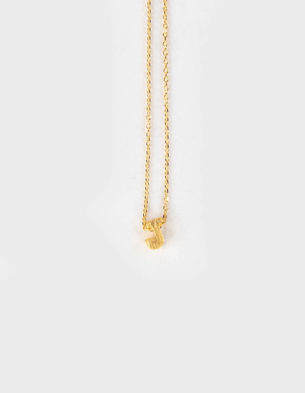 18K Gold Dipped Initial J Necklace - Image 2