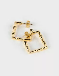 DO EVERYTHING IN LOVE 14K Gold Dipped Post Earrings