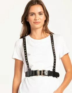 Studded Womens Harness Belt