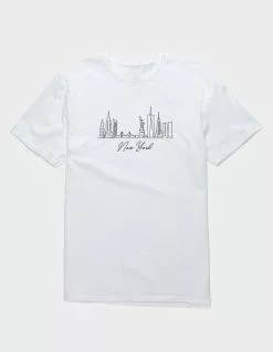 Destination NEW YORK Skyline Sketch Unisex Tee