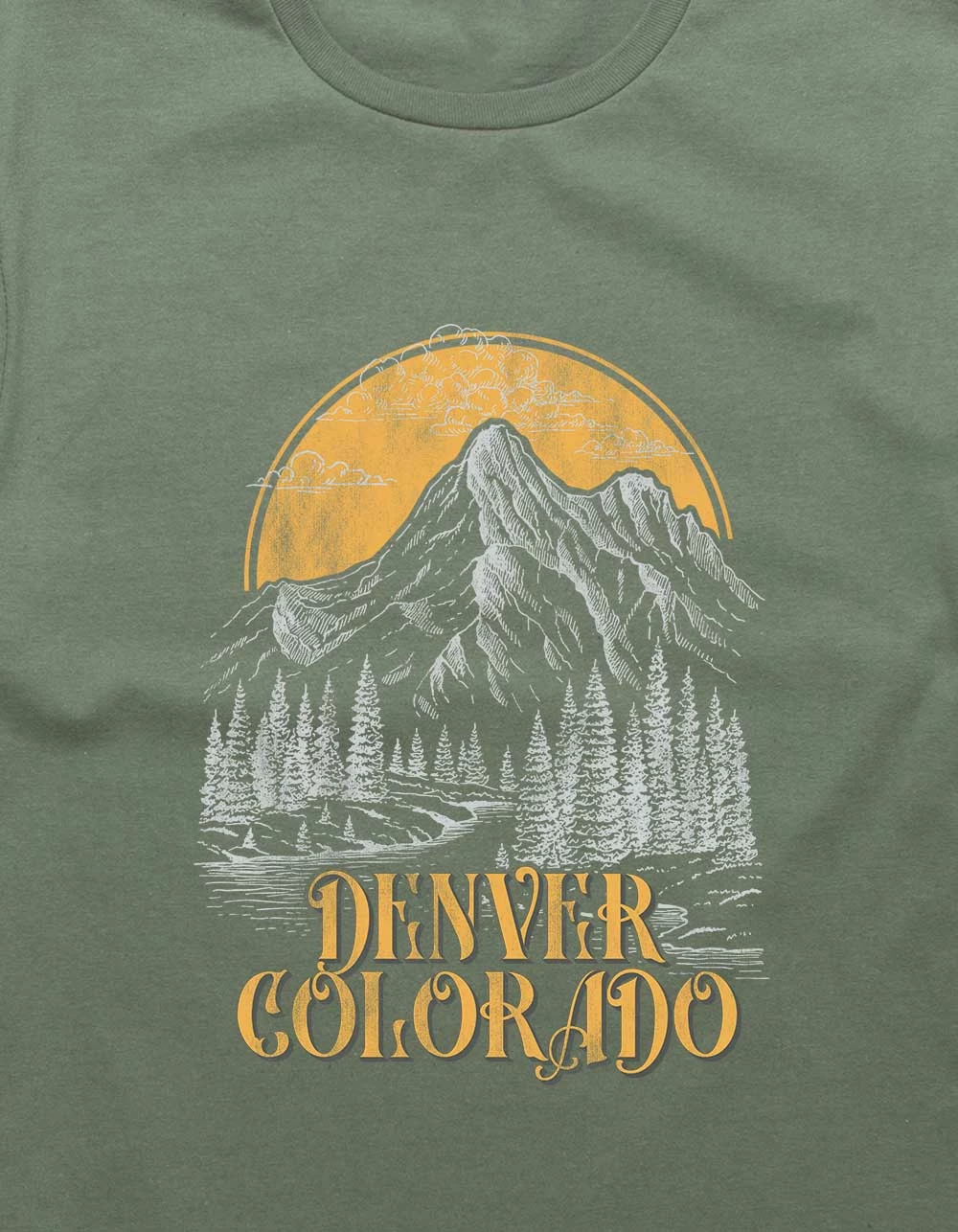 DESTINATION Denver Outline Unisex Tee - Image 2