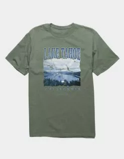 Destination LAKE TAHOE Distressed Photo Unisex Tee